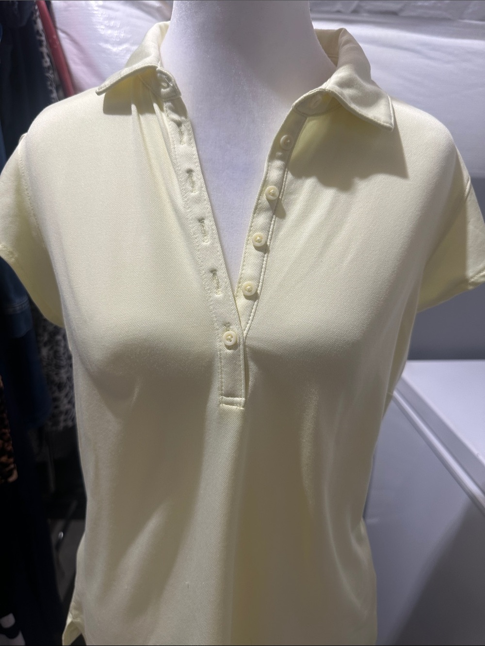 Walter Hagen Pale Yellow Short Sleeve Polo